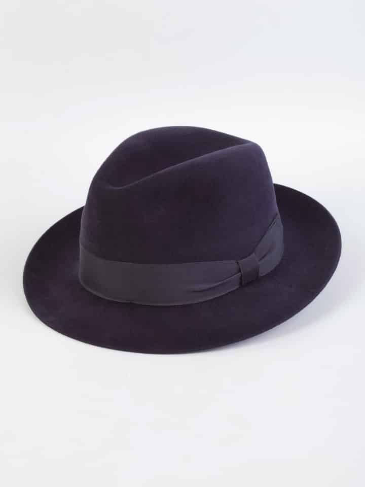 Navy Haydock Fur Felt Hat