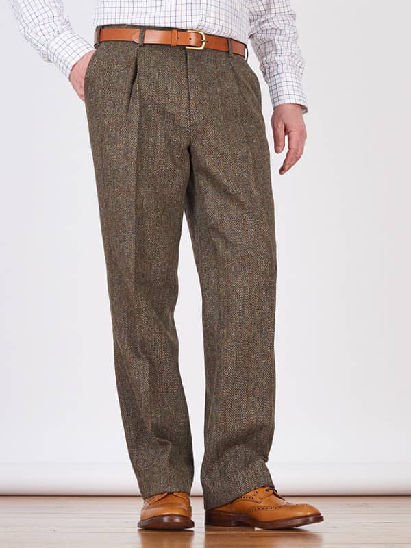 Men's Brown Harris Tweed Pants